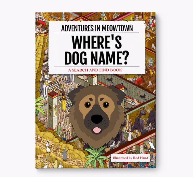 Personalised Caucasian Shepherd Dog Book: Where's Dog Name? Volume 2